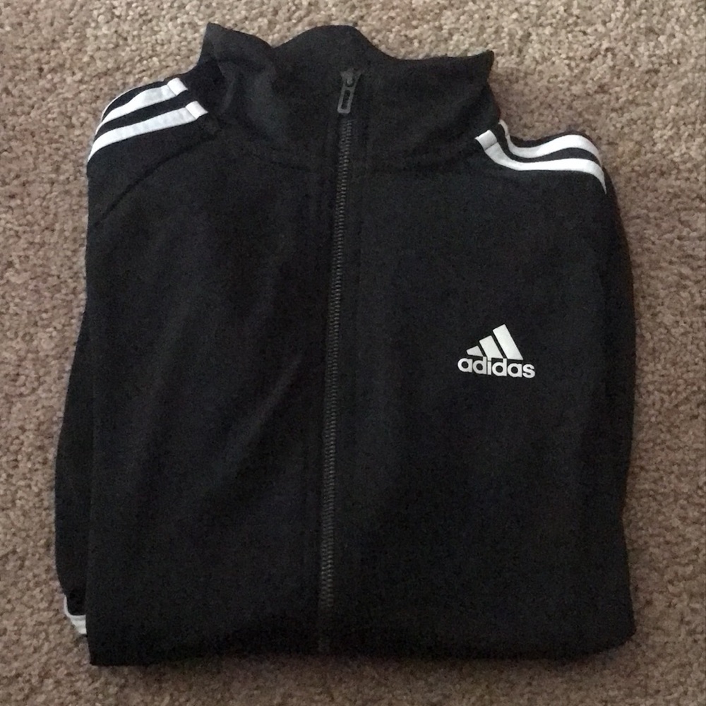 Adidas track jacket girls size S - Picture 2 of 4